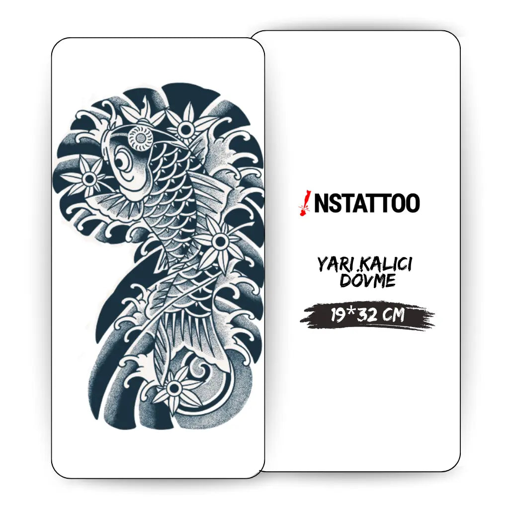 (Chest-Arm-Sleeve) Koi'Ra - Halb-permanentes Tattoo