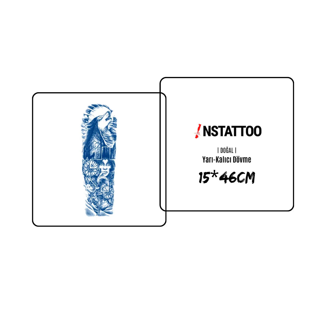 (Full Sleeve) Dired - Halb-permanentes Tattoo