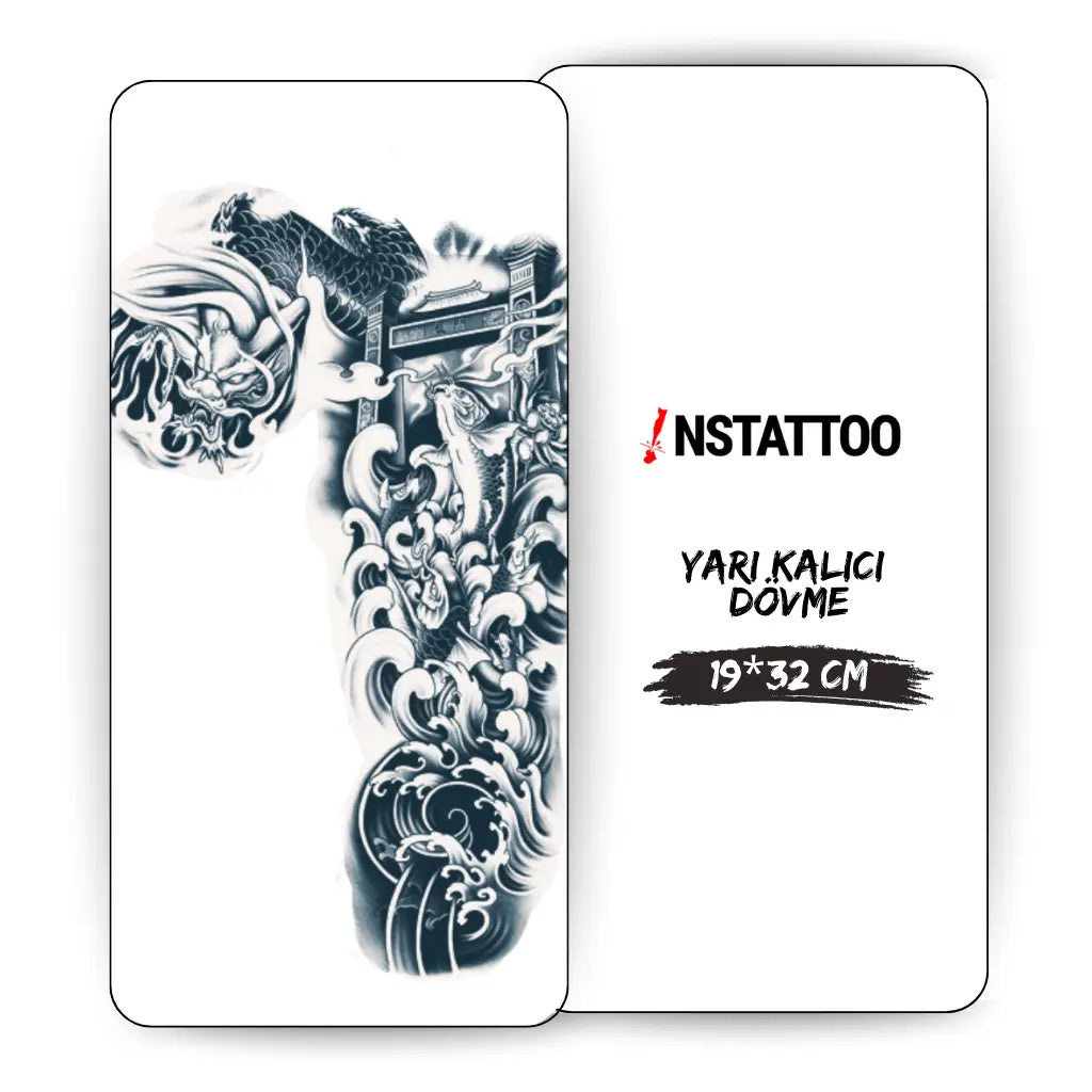 (Chest-Arm-Sleeve) Susanoo - Halb-permanentes Tattoo