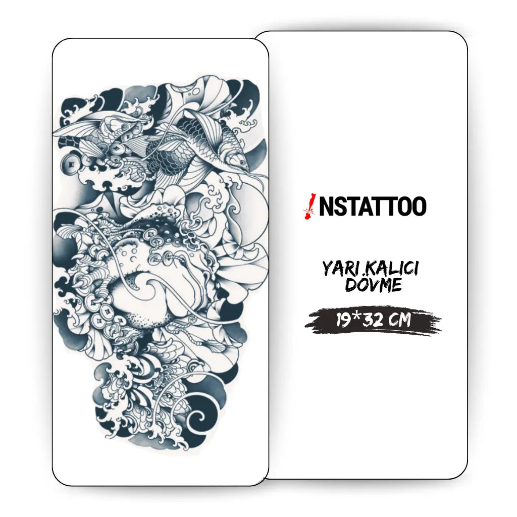 (Chest-Arm-Sleeve) Fortuna - Halb-permanentes Tattoo