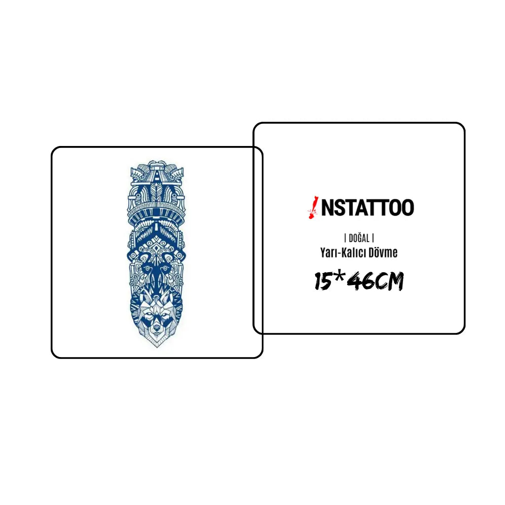 (Full Sleeve) Civilization - Halb-permanentes Tattoo