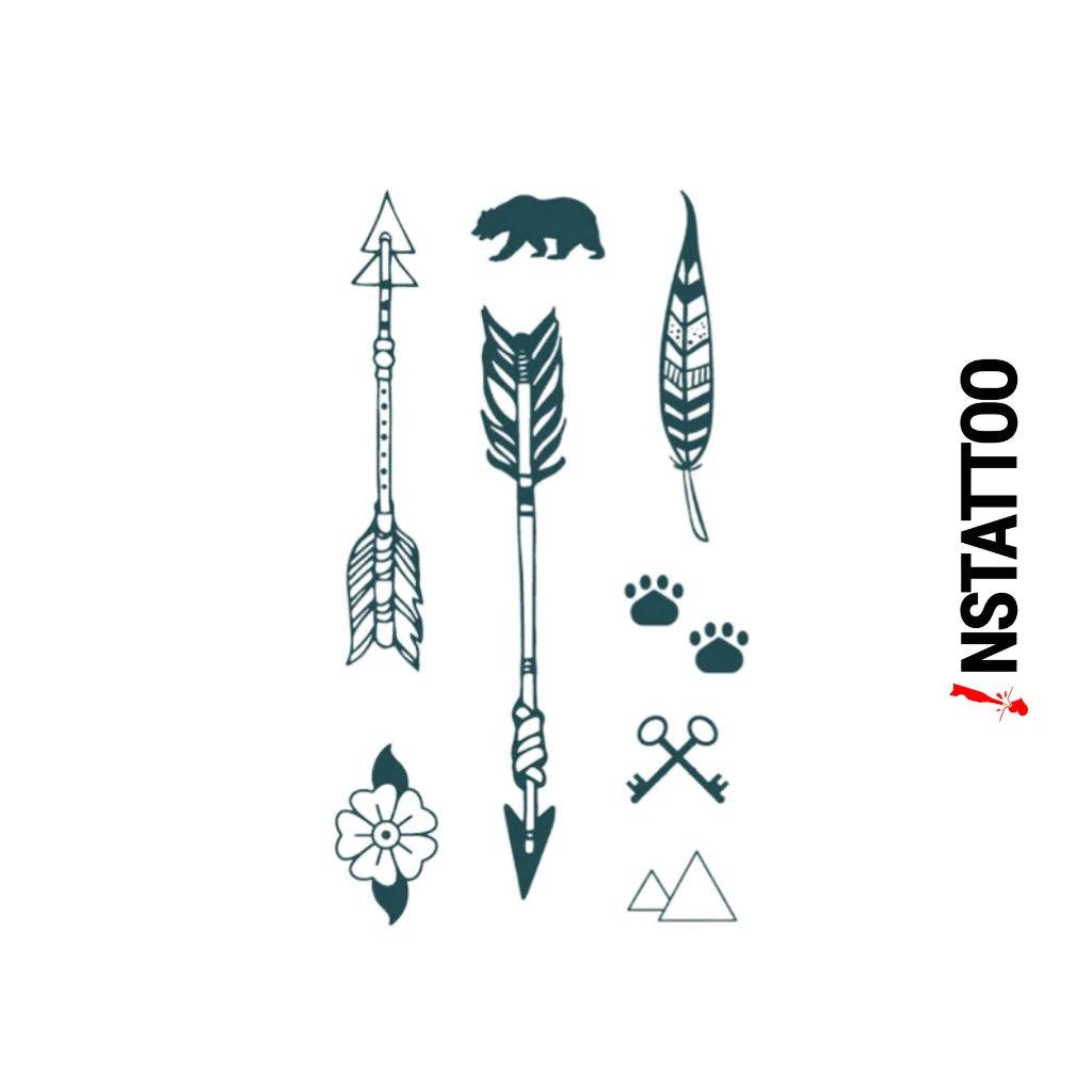 (8 Tattoo) HUNT - Halb-permanentes Tattoo