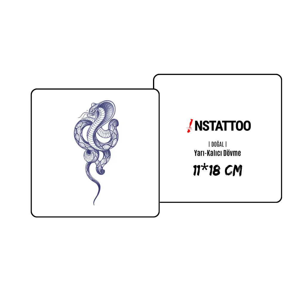 Piton -Halb-permanentes Tattoo