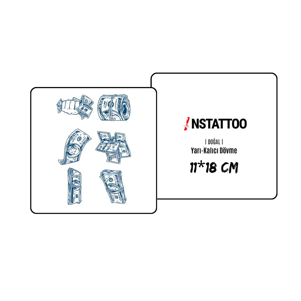 Franklin -Halb-permanentes Tattoo