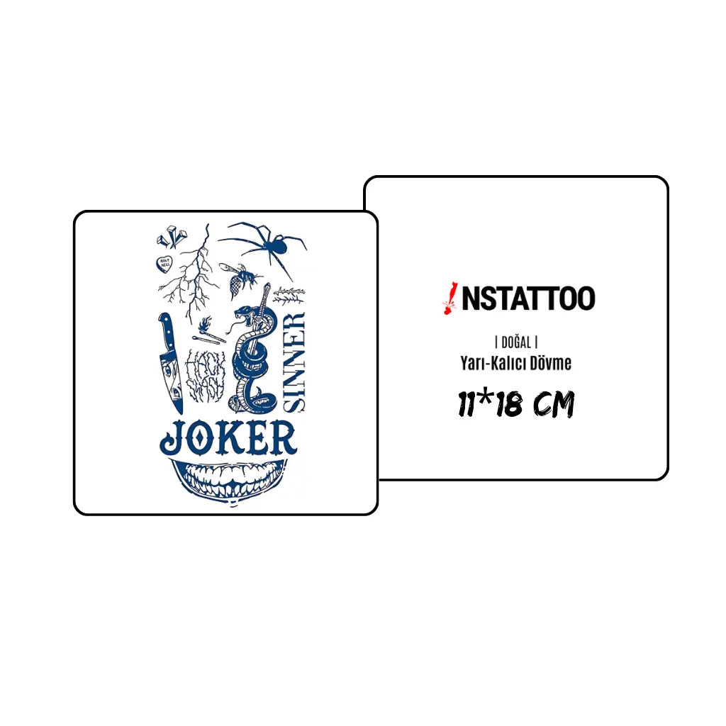 Sinner - Halb-permanentes Tattoo
