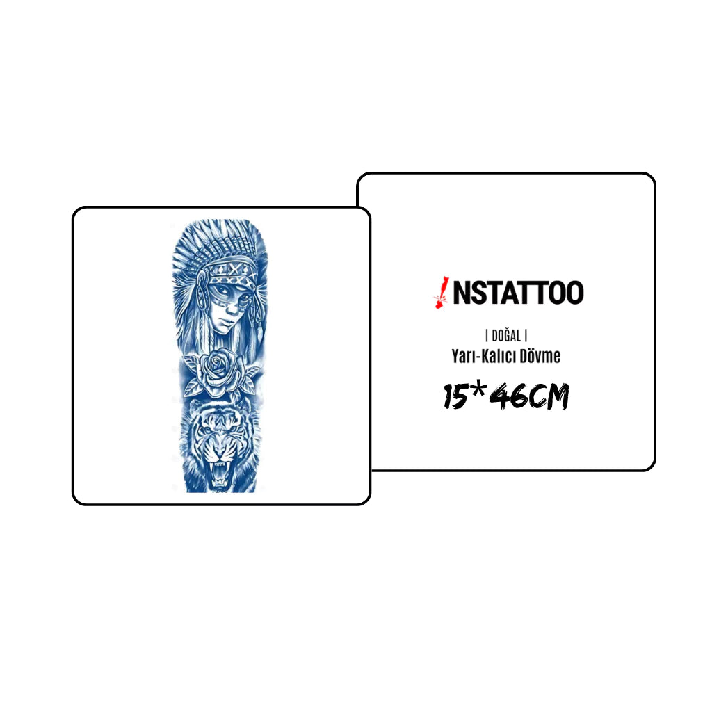 (Full Sleeve) Injuan - Halb-permanentes Tattoo