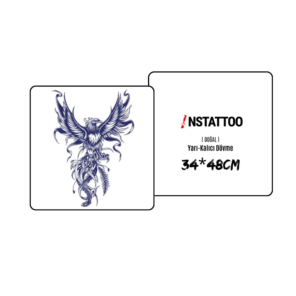 Imperial Firebird - Halb-permanentes Tattoo