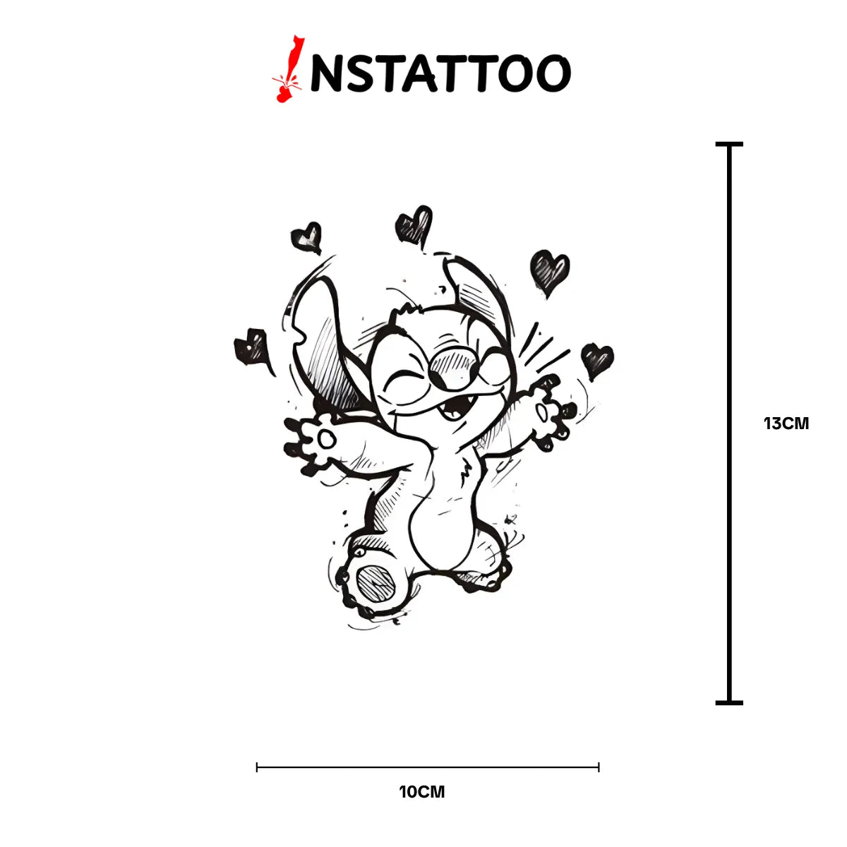 Love Stitch - Halb-permanentes Tattoo