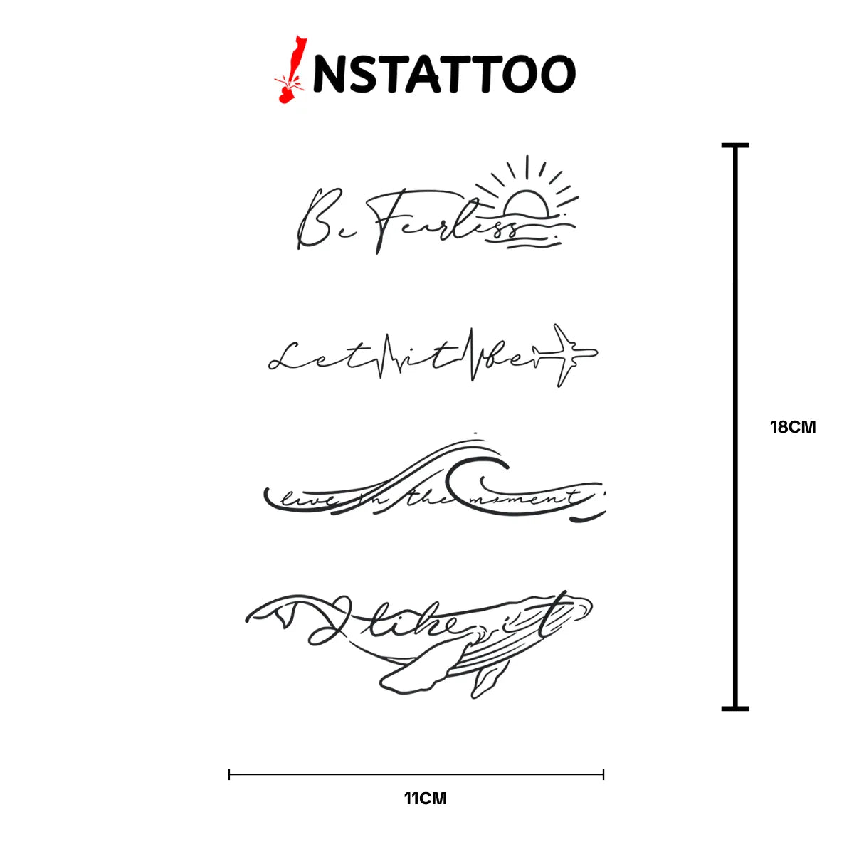 (4 Tattoo) M O M E N T - Halb-permanentes Tattoo