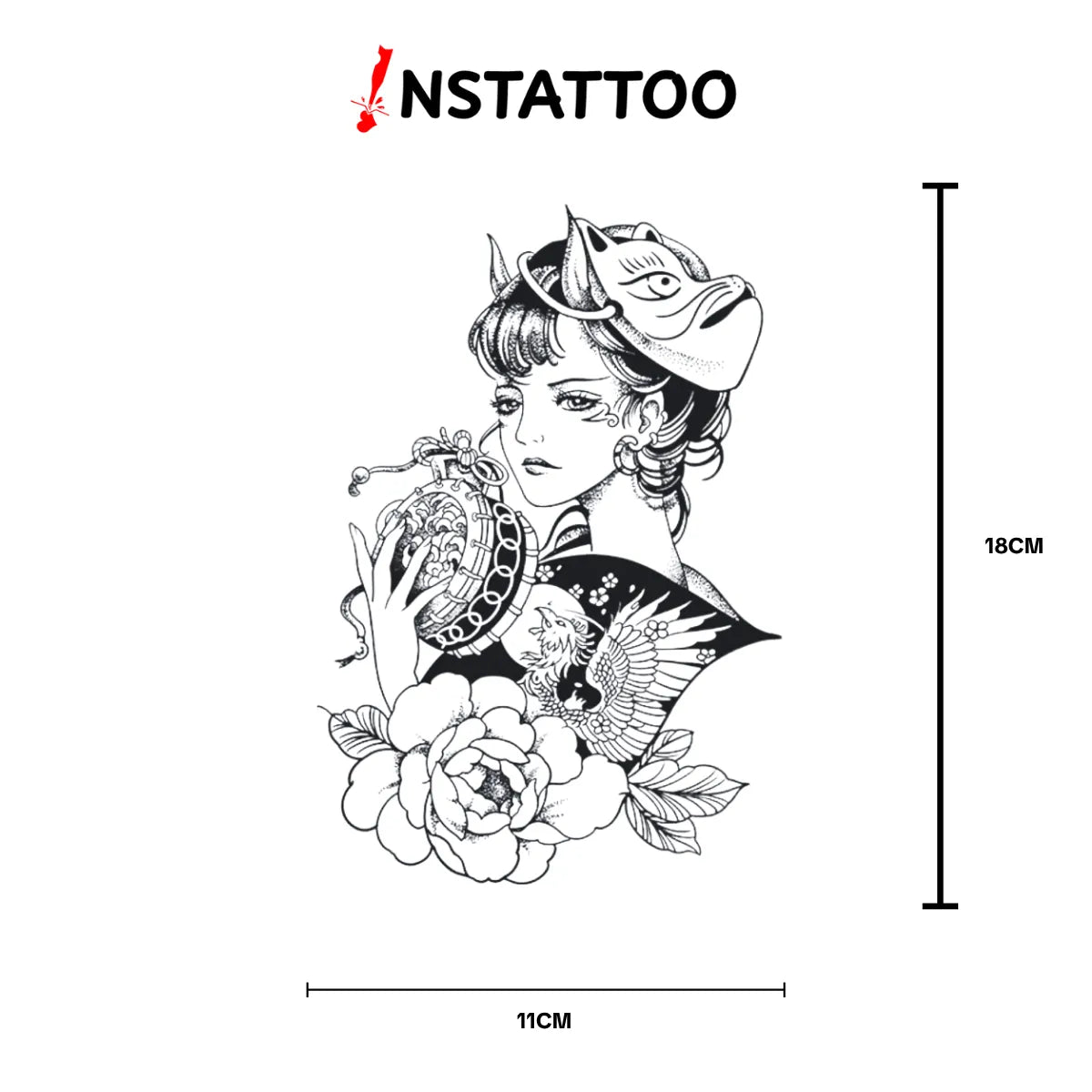 Muzan - Halb-permanentes Tattoo