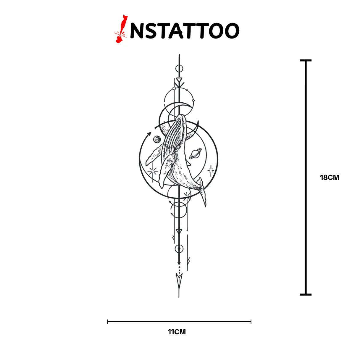 Ocean V2 - Halb-permanentes Tattoo
