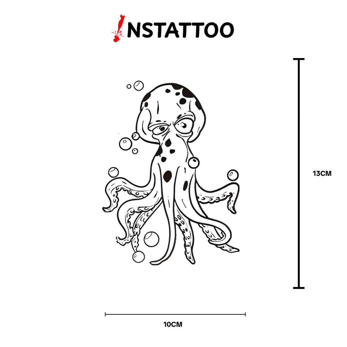 Octopus - Halb-permanentes Tattoo