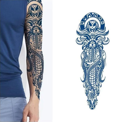 (Full Sleeve) AKU - Halb-permanentes Tattoo