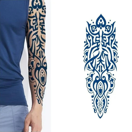 (Full Sleeve) Blood Art - Halb-permanentes Tattoo