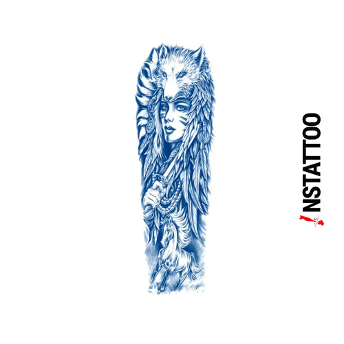 (Full Sleeve) Shashoni - Halb-permanentes Tattoo