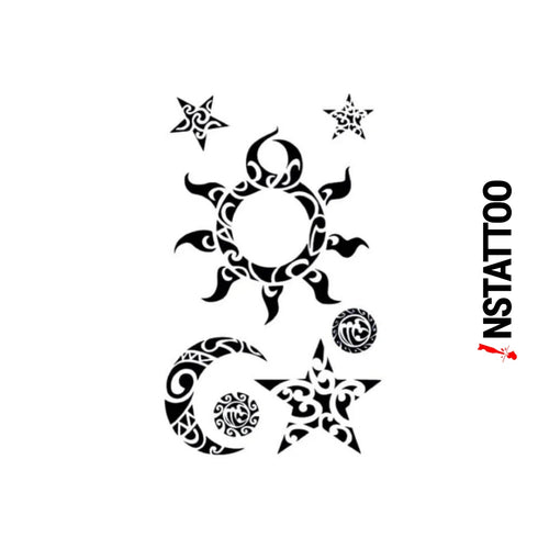 (7 Tattoo) Crescent Package - Halb-permanentes Tattoo