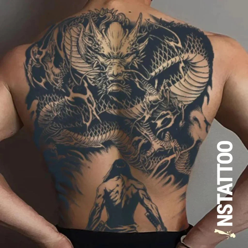 Oden's Battle - Halb-permanentes Tattoo