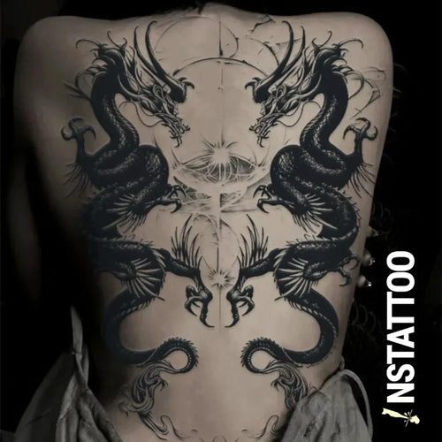 Draconic Unity - Halb-permanentes Tattoo