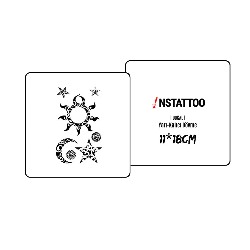 (7 Tattoo) Crescent Package - Halb-permanentes Tattoo