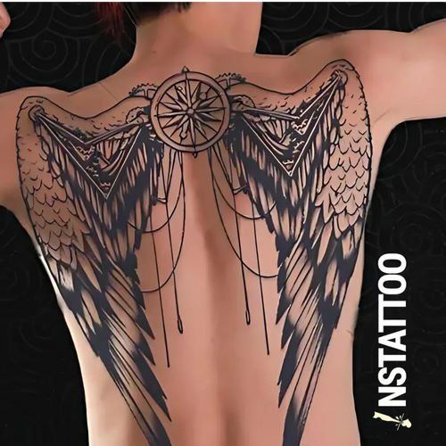 Wings Of Time - Halb-permanentes Tattoo