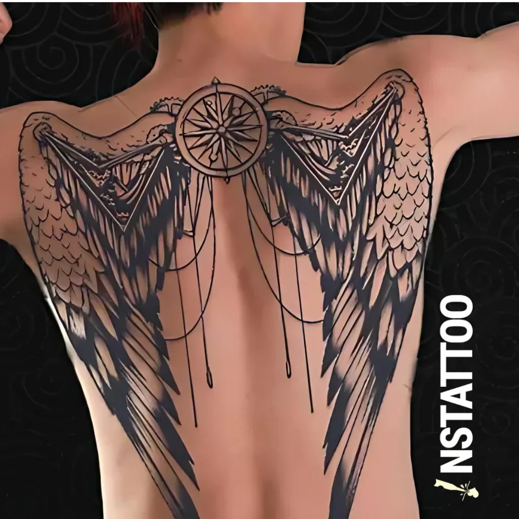 Wings Of Time - Halb-permanentes Tattoo