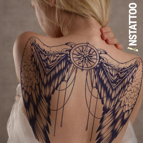 Wings Of Time - Halb-permanentes Tattoo