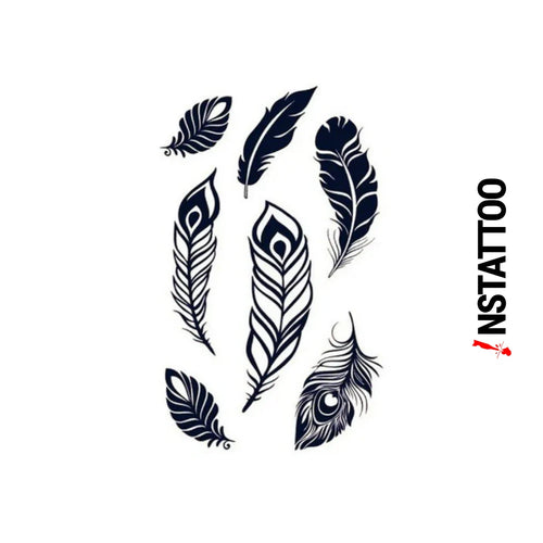 (7 Tattoo) Plumae - Halb-permanentes Tattoo