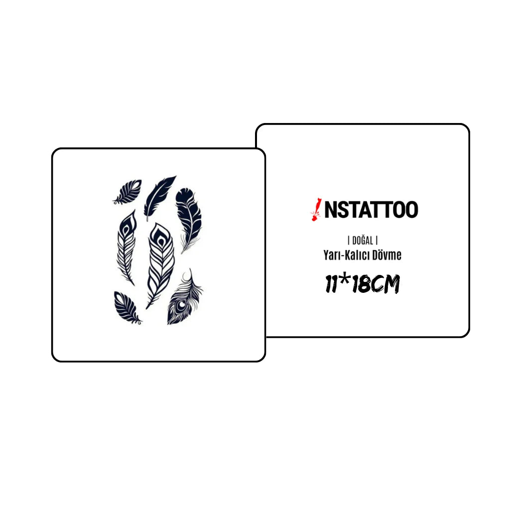 (7 Tattoo) Plumae - Halb-permanentes Tattoo