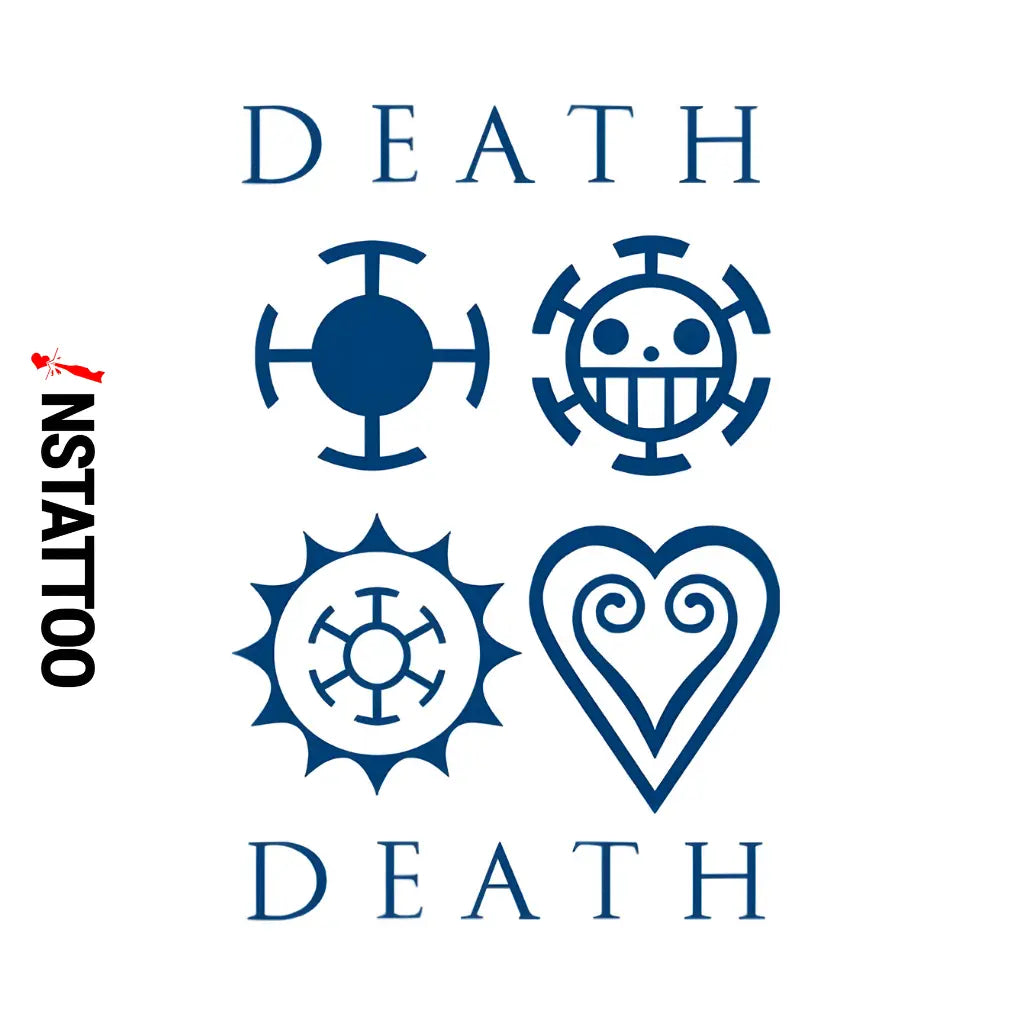 (OP) Heart Pirates - Halb-permanentes Tattoo