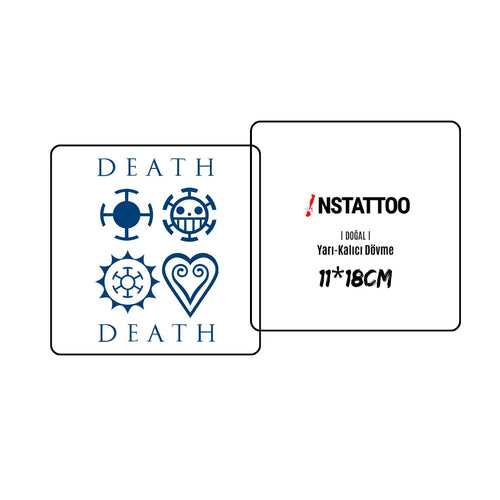 (OP) Heart Pirates - Halb-permanentes Tattoo