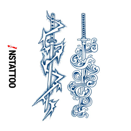 (DS) Zenitsu-Giyu - Halb-permanentes Tattoo