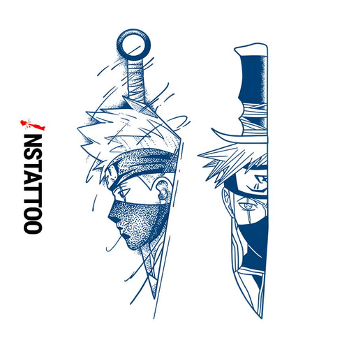 (NRT) Kakashi - Halb-permanentes Tattoo