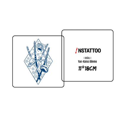 (OP) Luffy-Chopper-Kid - Halb-permanentes Tattoo