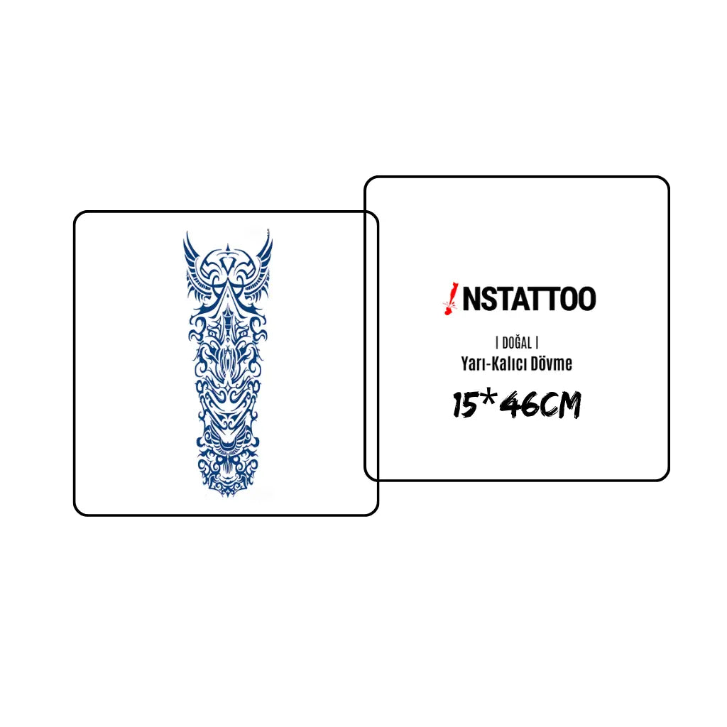 (Full Sleeve) Drakoyani - Halb-permanentes Tattoo