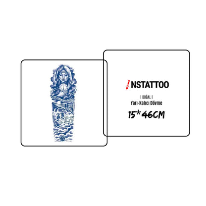 (Full Sleeve) Blessing - Halb-permanentes Tattoo