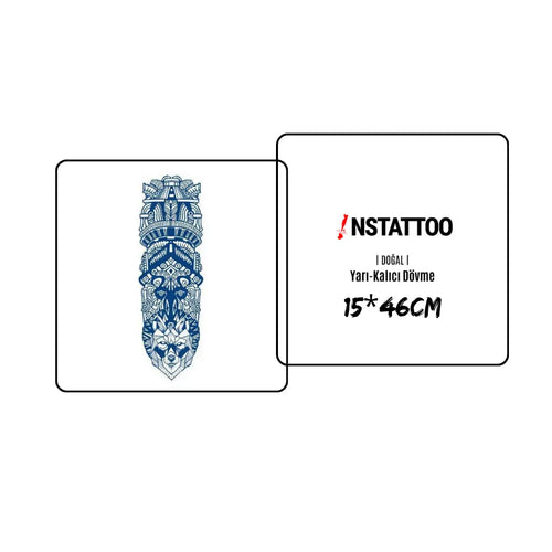 (Full Sleeve) Civilization - Halb-permanentes Tattoo