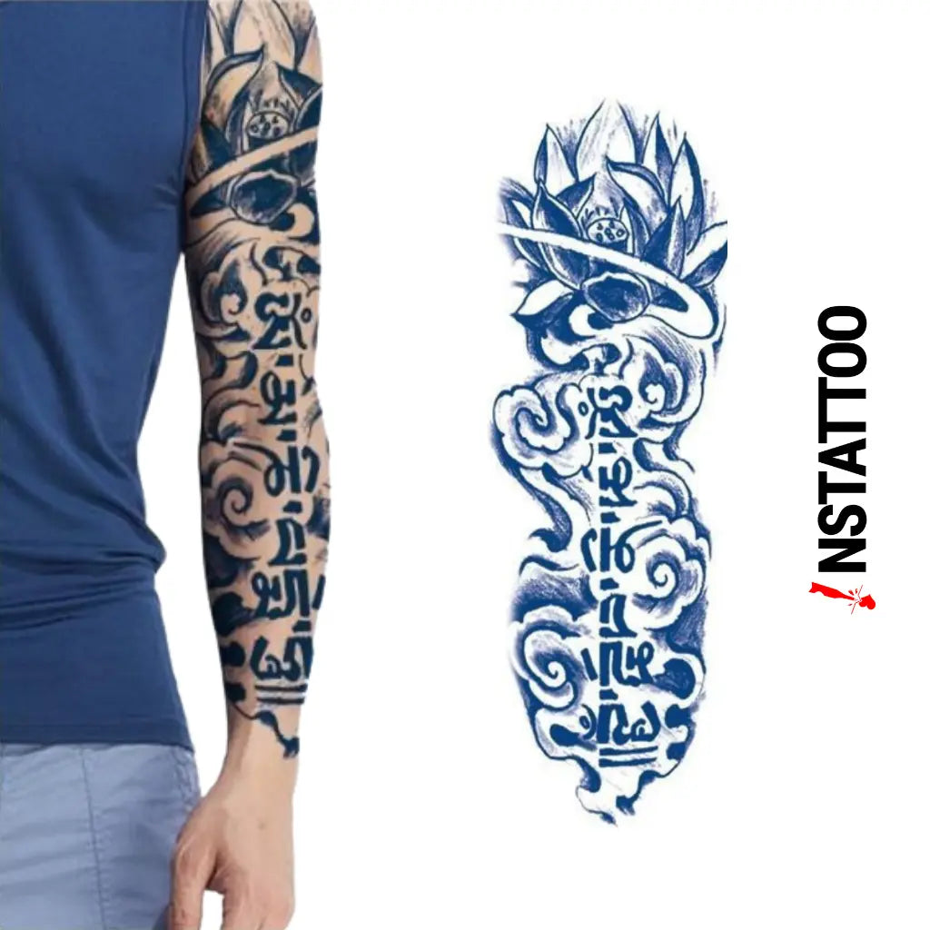 (Full Sleeve) Thorn - Halb-permanentes Tattoo