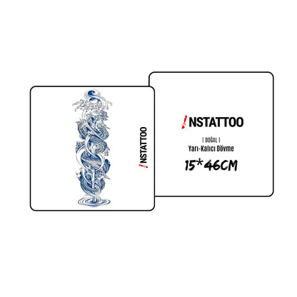 (Full Sleeve) Mizuragon - Halb-permanentes Tattoo