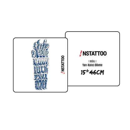 (Full Sleeve) LUCK -Halb-permanentes Tattoo