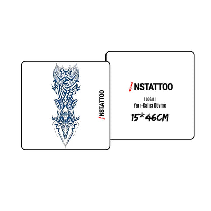 (Full Sleeve) Osiris - Halb-permanentes Tattoo