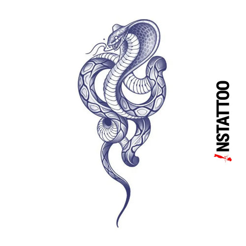 Piton -Halb-permanentes Tattoo