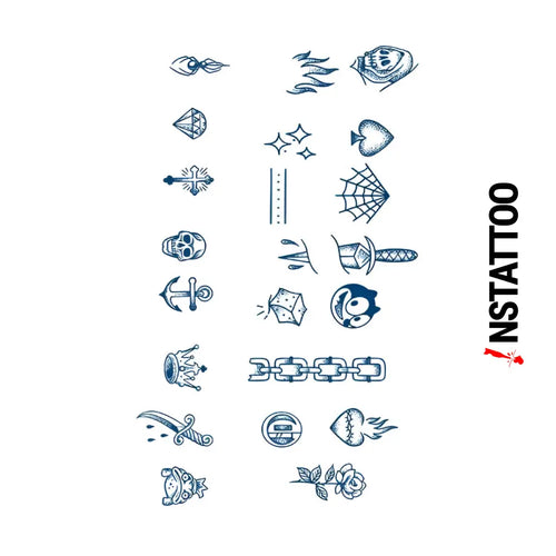 Cavaza Finger Tattoo - Halb-permanentes Tattoo