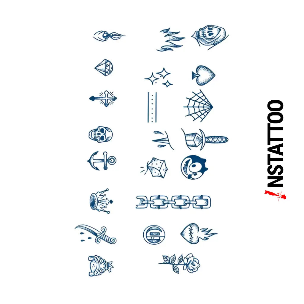 Cavaza Finger Tattoo - Halb-permanentes Tattoo