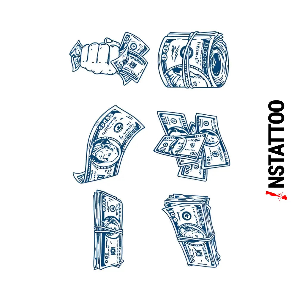 Franklin -Halb-permanentes Tattoo