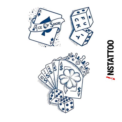 Gamble - Halb-permanentes Tattoo