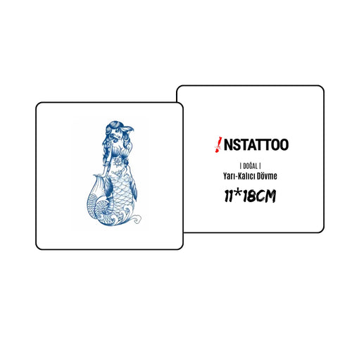 Siren - Halb-permanentes Tattoo