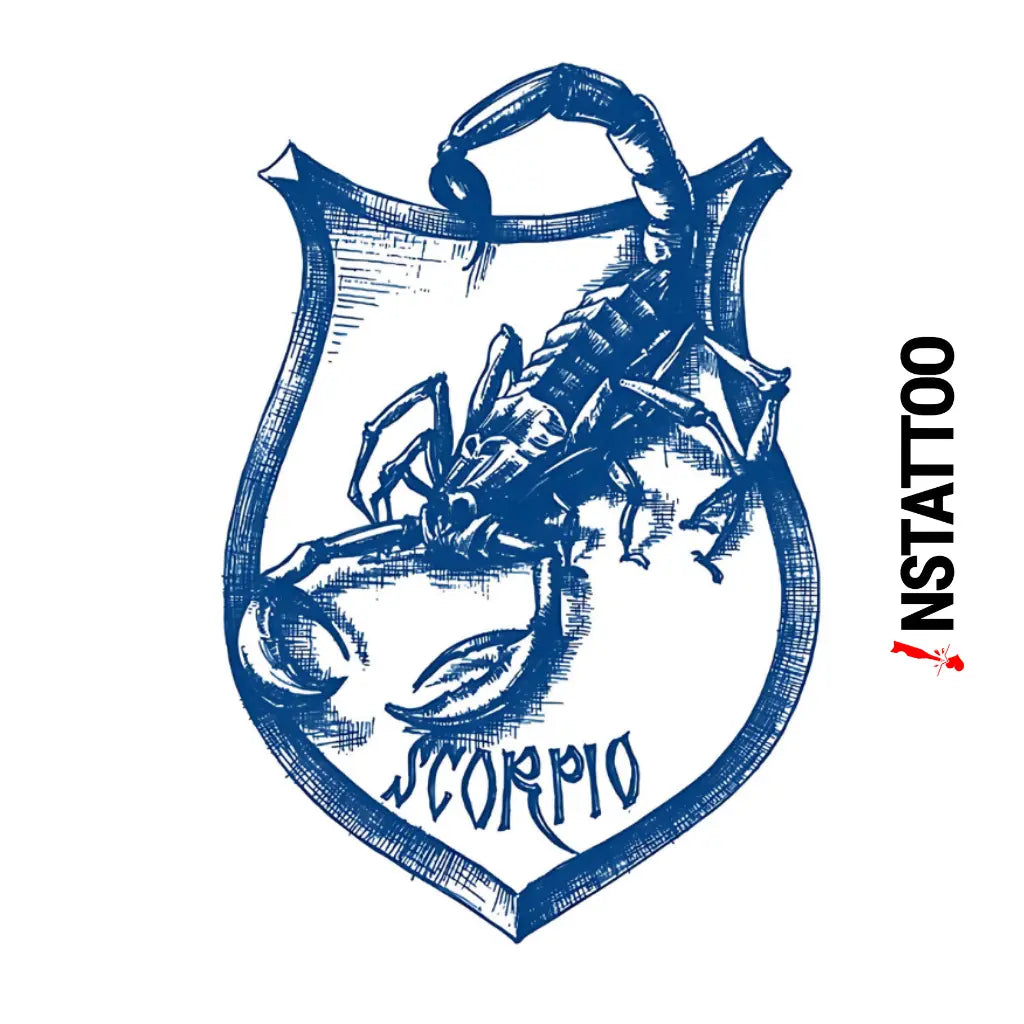 Scorpio -Halb-permanentes Tattoo