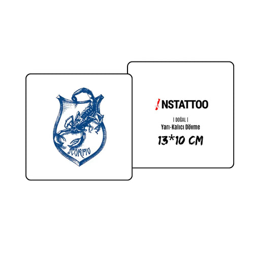 Scorpio -Halb-permanentes Tattoo