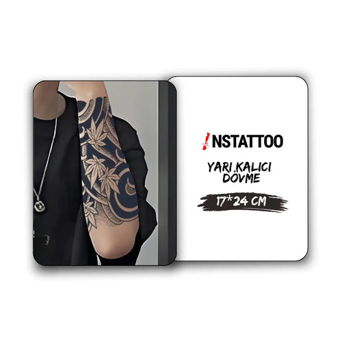 (Half Arm Sleeve) Verdant - Halb-permanentes Tattoo