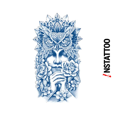 OWL -Halb-permanentes Tattoo